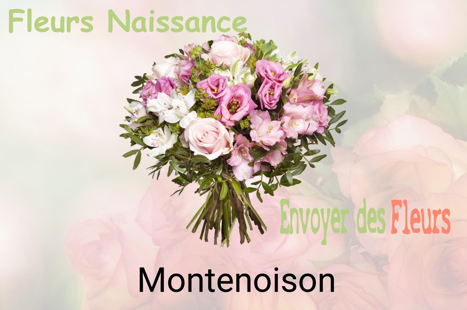 Bouquet de fleurs de naissance livré à Montenoison